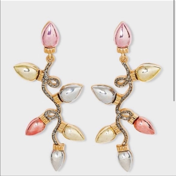 SUGARFIX BaubleBar Dangle Drop Earrings Silver Statement Holiday Gift Jewelry - Picture 2 of 8